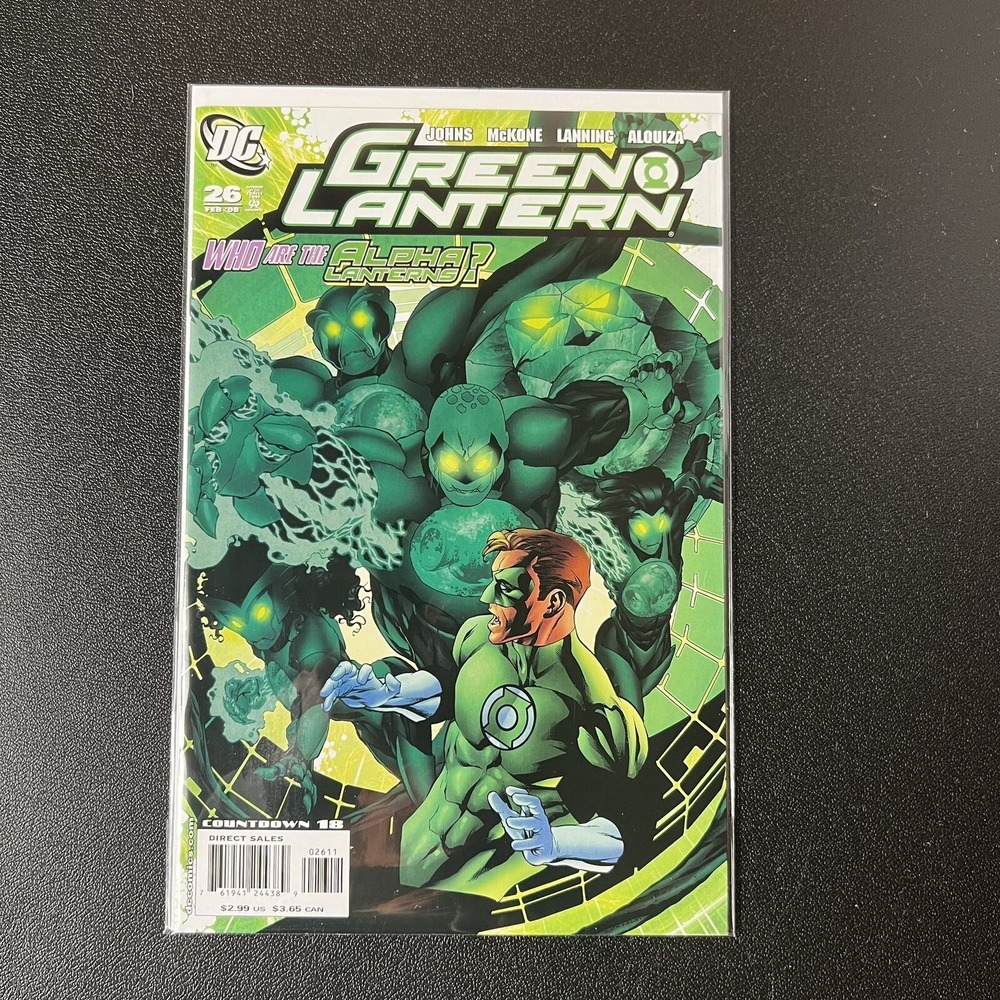 Green Lantern DC #26 - Who are the Alpha Lanterns? DC Comics